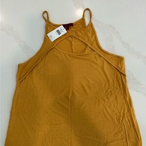 Buckle Mustard Tank Top
